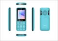 Proton Mobile Phone-RE-HULK with 3000mAh Li-ion Battery and 2.4 inch, Bright Color Display and Automatic Call Recorder (Multi Color) - 874050 with Free Delivery.