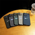 Fashion personality NIKE big brand laser lambskin case for iPhone 15 Pro Max 14 13 12 pro 11 soft cover. 