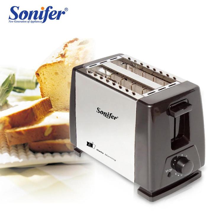 SF-6007 Sonifer 600-700 W 2 Slice Toaster with Warming Rack Stand Bread Toasters For Breakfast