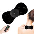 EMS Back Neck Massager Remote Control Rechargeable Therapy Electric Muscle Stimulator Portable Cervical Massager Reduce Pains. 