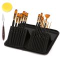 15Pcs Watercolor Paint Brushes Set Nylon Hair Painting Brush Variety Style Short Rod Oil Acrylic Painting Brush Pen Art Supplies.