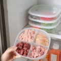 4 Grids Food Fruit Storage Box Kitchen Container Refrigerator Freezer Organizer NOVO.