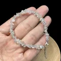 1Pc Pakisten Herkimer Diamond Bracelet Natural Crystal Real Stone Reiki Gemstone Hand Chain For Jewelry Healing DIY Mother Gifts. 