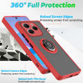 Matte Clear Hard PC Armor Case For Infinix Hot40 Hote 40 Pro 4G Magnetic Ring Stand Cover Capas In Finix Hot40pro Hot 40Pro 4G. 