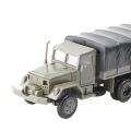 【Yurui】1:72 Truck 4D Vehicle Rubber-Free Assembly Model Car Gifts Gray. 
