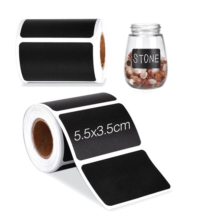 120Pcs%20/%20roll%20Waterproof%20Label%20Stickers%20Black%20Label%20Sealed%20Jar%20Storage%20Product%20Kitchen%20Sticker%20Blackboard%20Labels%20Stickers%20-%20Image%205