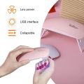 Mini Gel Nail Lamp, Portable Professional 6W UV LED Gel Nail Dryer with USB, Curing Lamp Professional Nail Art Tool Accessory for All Gel Nail Polish. 