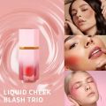 8 Colors Liquid Blush Waterproof Multi-purpose Facial Nourishing Blush Stick Cheek Natural Blusher Cute Korean Makeup for Women. 