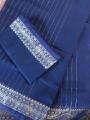 Most Popular Trendy Halfsilk Kantha Stitch Saree With Blouse Piece.