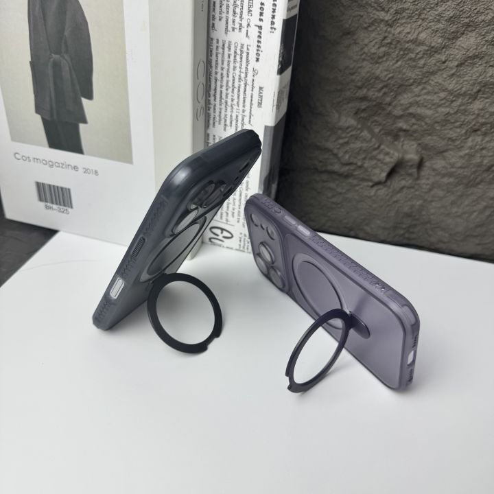 HOCE%20Metal%20Ring%20Stand%20Magnetic%20Cases%20For%20iPhone%2017%2016%2015%2014%2013%2012%2011%20Pro%20Max%20Plus%20MagSafe%20Case%20With%20Lens%20Film%20Protector%20Shockproof%20Frosted%20Back%20Phone%20Cover%20-%20Image%208