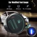5X 24V 2 Inch 52mm Universal Car Motorcycle Fuel Level Meter Gauge LED  Display Fuel Tank Gauge Boat Truck RV. 