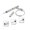 Mini Screwdriver Combination Tool Portable Metal Keychain Men Sliver Utility Pocket Multifunction Key Ring Fashion Key Chain. 