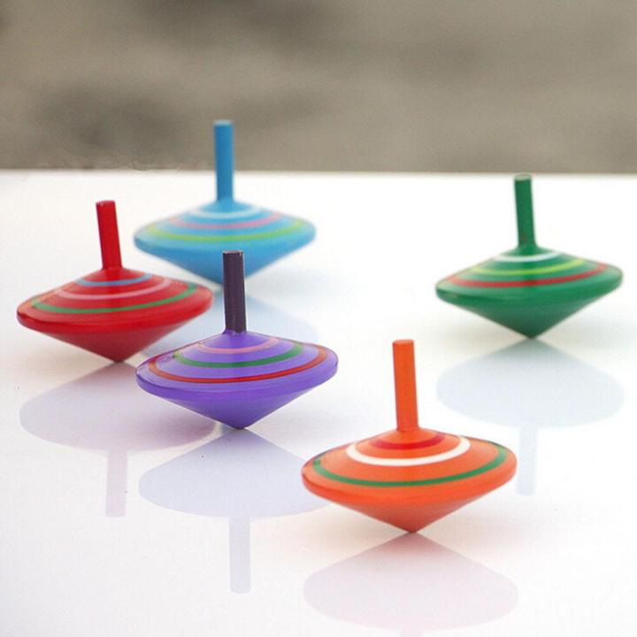 Wooden Colorful Fidget Spinner Toys Novelty Spinning Top Kids Wood Gyro Toys For Kids Adults Stress Relief Toys Children Gift