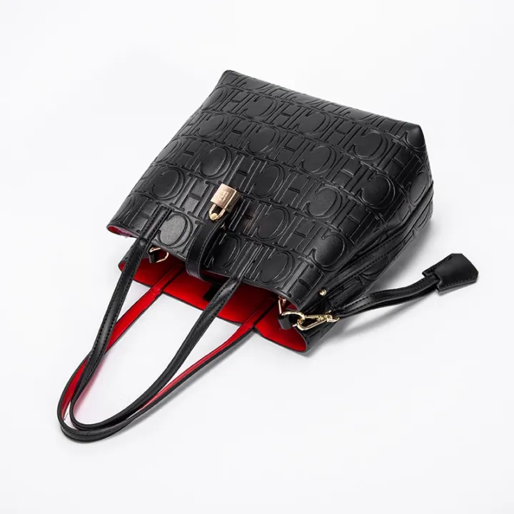 CHHC%20Leather%20Texture%20Relief%20Pattern%20Bucket%20Bag%20New%20Casual%20Women%20Luxury%20Designer%20Purse%20Handbag%20Fashion%20Women's%20Shoulder%20Bag%20-%20Image%202