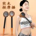 Meridian Bat Dozen Massage Stick Hammer Massage Hammer Knocking Hammer Manual Handheld Health Care Massage Tool.