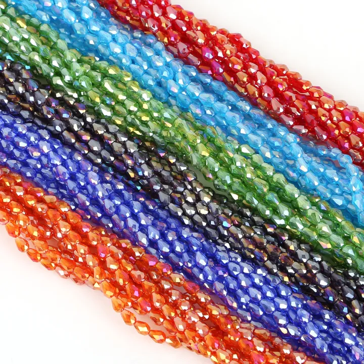 65-98Pcs%20Teardrop%20Austria%20Faceted%20Crystal%20Beads%20Glass%20Beads%20Loose%20Spacer%20Beads%20For%20Jewelry%20Making%20-%20Image%205