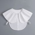 (New)White Lapel Collar Vintage Detachable shirt Collar for Women Bloue weater Fale Collar Lapel Top Neckwear Tie Acceory.