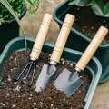 Garden Tools Set 3Pcs Mini Garden Tools Small Shovel/Rake/Spade for Plant Potted Transplanting Flowers and Digging.