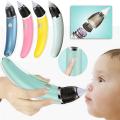 Baby nasal aspirator electric safety hygienic nasal suction device has 2 sizes of nose tip and oral sucking newborn boy girl. 