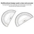 Durable Plastic Set Square Transparent With Handle Triangle Ruler Geometry Drafting Tools Measuring Drawing Tools Students Gift.
