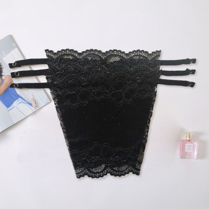 One-Piece%20Anti-Exposure%20Chest%20Block%20Women's%20Summer%20Lace%20Tube%20Top%20Anti-Running%20Light%20Patch%20Neckline%20Artifact%20Basic%20Thin%20-%20Image%204