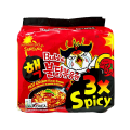 Korean 3x Spicy HOT Chicken Flavor  5 in 1 Pack 700gm. 