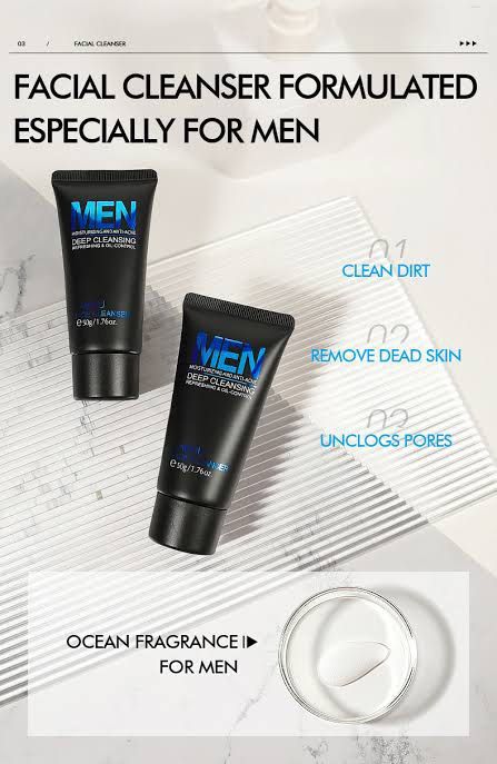 LAIKOU%20-%20Men's%20Exfoliating%20Facial%20Cleanser%20Natural%20Face%20Cleanser%20For%20Oily%20Acne%20Oil%20Control(50gm)%20-%20Image%203