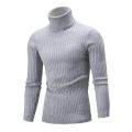 【New release】 Men Long Sleeve Sweater High Neck Men's Winter Sweater Solid Color Long Sleeve Turtleneck Top for Autumn/winter Clothing High. 