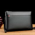 Fashion Business style men's handbag clutch bag soft PU leather male waist pack bag elegant leisure stylish hand bag men pouch. 