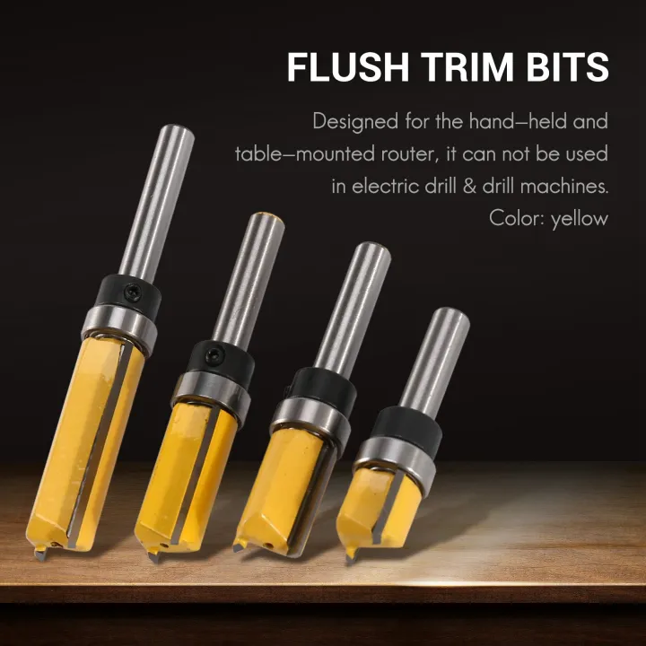 4Pcs%20Flush%20Trim%20Router%20Bits%20Top%20Bearing%20Router%20Bit%201/4%20inch%20Shank%20-%20Image%205