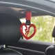 JDM Tsurikawa Ring Japanese Subway Train Bus Car Handle Cute Broken Heart Handle Hand Strap Rear Front Bumper Warning Ring. 