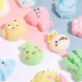 Cotton candy gift box with large cartoon animal shaped stall candy, new style gummies, popular snacks for children's day on the internet.