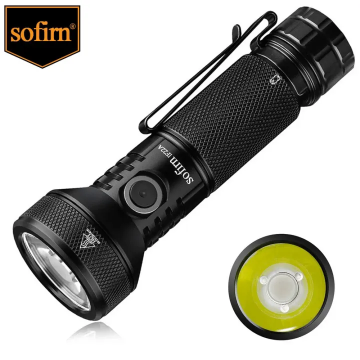 Sofirn IF22A 2100lm Flashlight 21700 Powerful Light SFT40 LED 680M Long Range USB C Rechargeable Charging Throw Torch