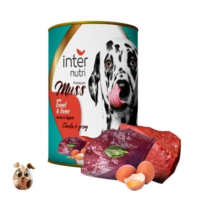 Inter Nutri Adult Dog Food Beef & Liver Can 415 gm