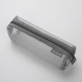 School Office Cute Stationery Organizer Box  Zipper Mesh Transparent Pencil Case  Student Pen Case Storage Supplies. 
