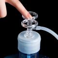 Water Jug Cap Flexible Transparent Manual Gallon Bottle Jug Pump Cap Barrelled Water Bottle Cap Water Dispenser for Home. 