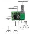 PAM8403 5V Power Audio Amplifier Board with Volume - 2 Channel 3W Volume Control Module - Dual 3W Output for Audio Enhancement. 