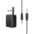 Bluetooth 5.0 Audio Receiver Transmitter 2 IN 1 RCA 3.5mmJack AUX Stereo Music USB Wireless Adapter for TV Car PC Speaker 20j29. 