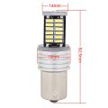 (New)2PCS 1156/BA15S 6W 30SMD 4014 900LM White Light 6500K Decode LED Car Brake / Steering Light. 