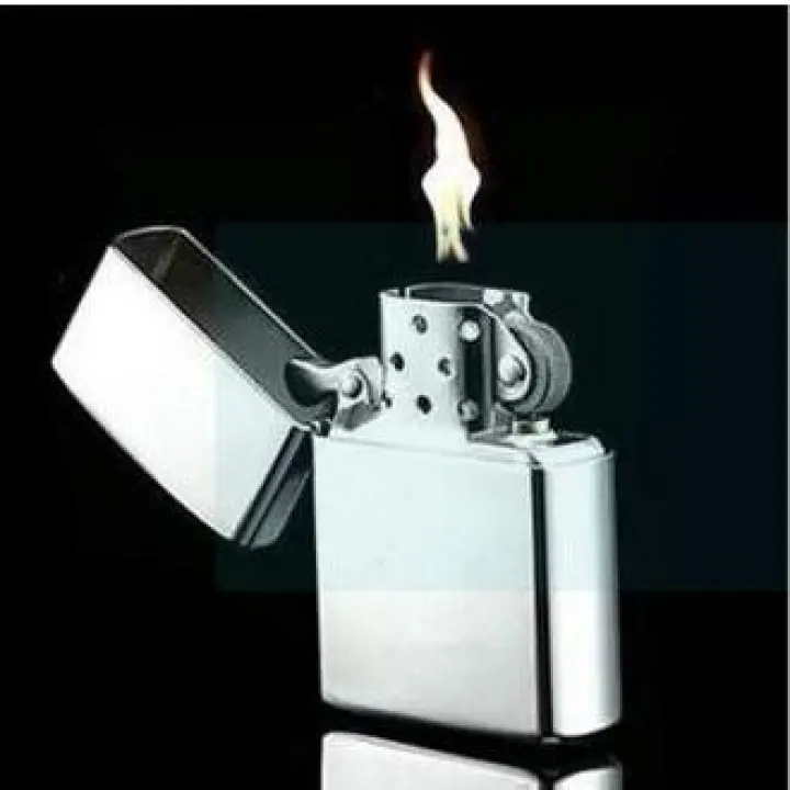 Refillable%20Long%20Lasting%20STEEL%20Body%20Zippo%20Lighter%20Silver%20-%20Image%202