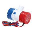 12V Electric Pump 1100GPH Marine Bilge Pump Submersible Boat Water Pump. 