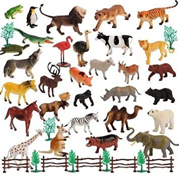 Safari%20Plastic%20Animals%20Figures%20Toys-53%20Piece%20Mini%20Realistic%20Wild%20Vinyl%20Zoo%20Jungle%20Animal%20Toy%20Set,%20Learning%20Party%20Favors%20Toys%20for%20Boys%20&%20Girls%20Kids%20Toddlers%20Forest%20Small%20Animals%20Playset%20-%20Image%204