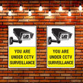 VICINITY Vinyl sticker Sign Board CCTV Camera Surveillance Sign Board (Set of 2).