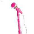 Music Sing Microphone Toy with Flashing Stage Lights Kids Microphone and Stand Girls Age 3+. 