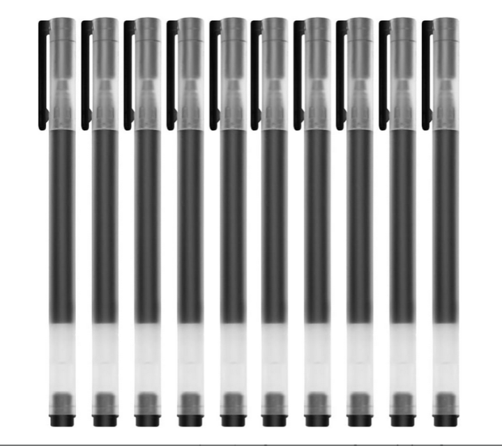 Deli EG16-BK Anti-skid Simple Black ink Gel Pen 0.5mm - Pack of 12 Pcs