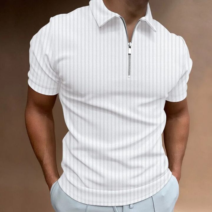 Men's clothing spring and autumn new POLO shirt with zipper