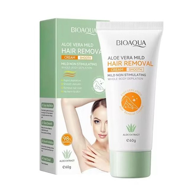 BIOAQUA Aloe Vera Mild Non Stimulating Hair Removal Cream- 60g