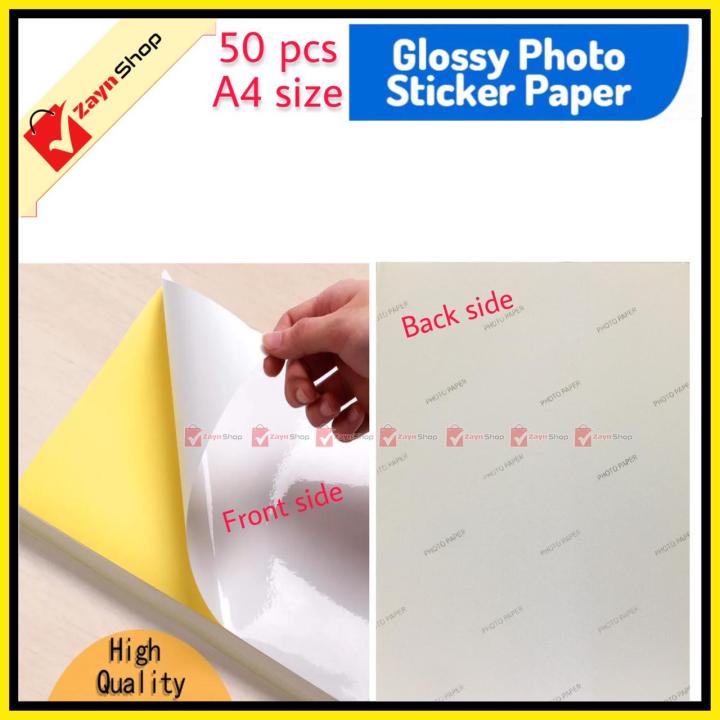 Sticker%20Photo%20Paper%20Glossy%20Self%20Adhesive%20A4%20size%20135gsm%20Pack%20of%20%2050%20Pcs%20for%20Inkjet%20printer%20-%20Image%205
