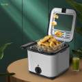 Mini Deep Oil Fryer Deep Frying Pot Electric Deep Fryer Fish Fryer Multipurpose Kitchen Gadgets Deep Fryer Deep Fry Food for Chips Vegetable. 