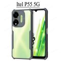 For itel P55 5G Phone Case Transparent Shockproof Slim Cover Phone Casing For itel P55 5G Back Cover.